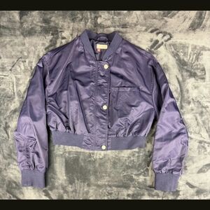 Pilcro Cropped Bomber Jacket